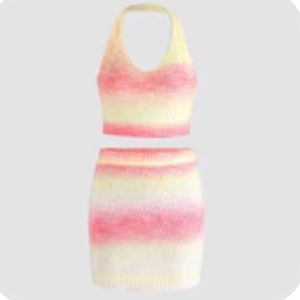 Skirt Set - Sweater material